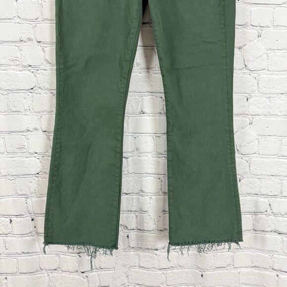 Mother The Hustler Ankle Fray Jeans Second Chance High Rise Black Forest Size 28 - Picture 6 of 16